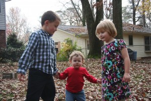 Leaf Hand-Holding Cousins