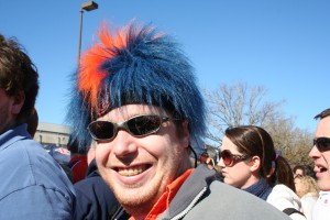 I wonder what possesses a man to get up in the morning and put this on his head.