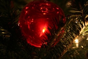 The ornaments and lights remind me of being a kid at Christmas. This is an ornament Vanessa gave me years ago. I love it, but it is heavy and i have to tie it down on the tree so that it doesn't fall.