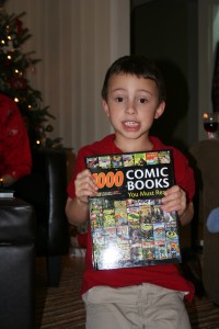 Comic Books Rollie really didn't feel well. You can see him feigning excitement here.