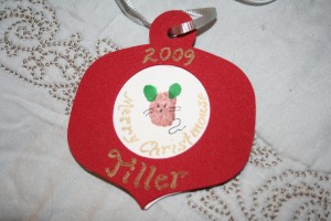 Tiller 2009 Ornament These are the best. LOVE getting these from the kids. I see myself crying over them for years to come.