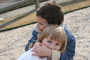 Brother, Sister We did some hugging.