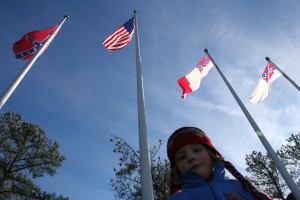I took some shots of Tills with the flags at the bottom, while we waited for the boys. Did I mention the Mountain Goat and her Mama beat them down the mountain? By many minutes? Girls rule, boys drool. (Tiller and I decided we wouldn't tell the boys that, though.)