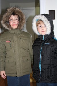 All bundled up and ready for the snow.
