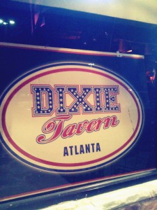 We didn't actually go to Dixie Tavern, but instead went to Ru San's next door. But I love this sign, and love that it is right next to a sushi place. I had edamame and Brian and I split the Dr. Zhivago. Yum!
