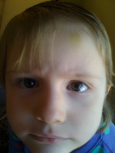 Then there was the day that Tills cut her own bangs.