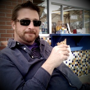 Okay, Todd is just too cool in his shades to act goofy. FYI: He found'em on the escalator at the airport and pocketed them. Poser.