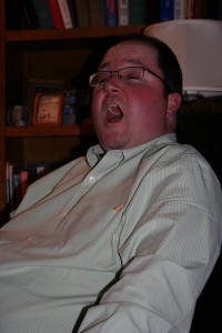 Oh, and J. had an orgasm in Ev's parents' massage chair. (Didn't we all.)