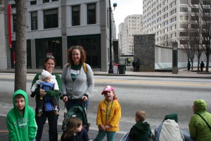 And we all went to the St. Patty's Day Parade and froze our asses off.