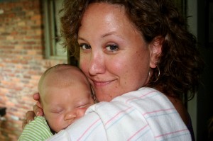 Icing on the Thomas the Tank Engine cake? I got to sit in a chair with this little guy sleeping on my chest.
