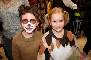 Rollie and Grace Rollie and Grace had two of the biggest parts in the play (she was the owl). they had to sing together and hold hands, and they did a great job. Only one little sec where I thought Rollie might get mad and push her or something. Have you seen Black Swan? I guess these performances can be real pressure cookers. Other than that, they did GREAT!