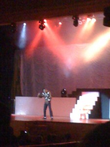 Michael Jackson show at our resort. OMG. It was so funny that I could only take two songs and then we had to leave.