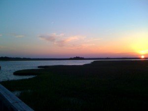 Sunset over the marsh Sunset over the marsh