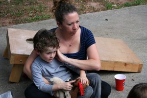 A rare moment of still sitting with this whirling dervish of a nephew.